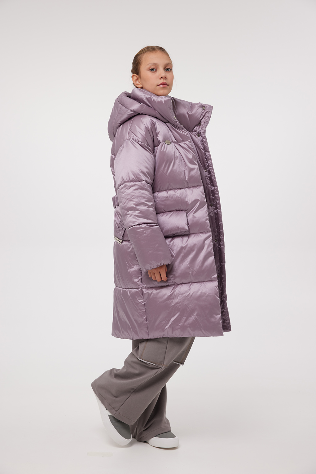 ЗС-960/1 Пальто д/девочки св.фиолет 146р.
