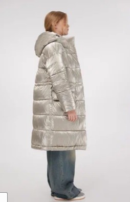 ЗС1-022/1 Пальто д/девочки серебр.-серый 146 р.