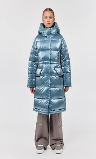 ЗС1-022/1 Пальто д/девочки сер.-синий 152 р.