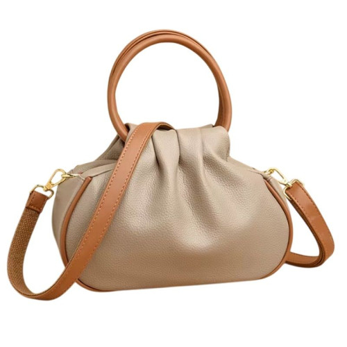 Женская кожаная сумка 76295 KHAKI