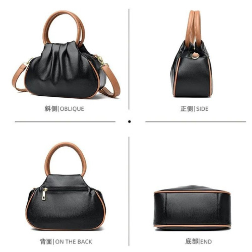 Женская кожаная сумка 76295 BLACK