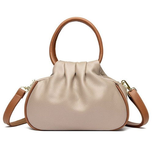 Женская кожаная сумка 76295 KHAKI