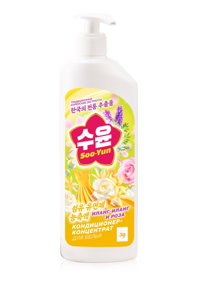 Кондиционер-концентрат для белья «Иланг-иланг и роза» Soo-Yun