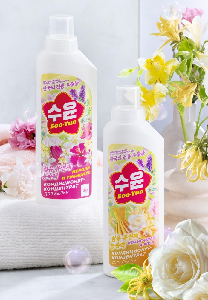 Кондиционер-концентрат для белья «Иланг-иланг и роза» Soo-Yun