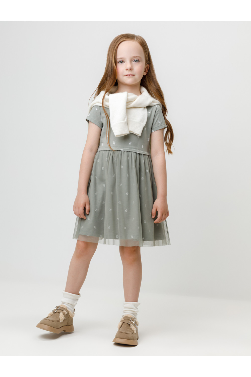 Crockid Платье КР 5961 хаки 6206 Н070.1 к663 Crockid