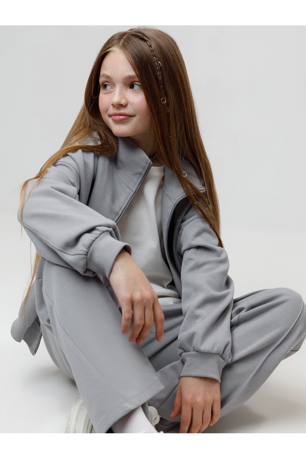 Crockid Брюки КР 400878 серый 3911 к655 Crockid