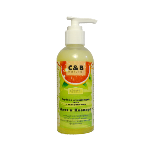 C&B - Глубоко очищающий гель с экстрактом Алоэ и Клевера