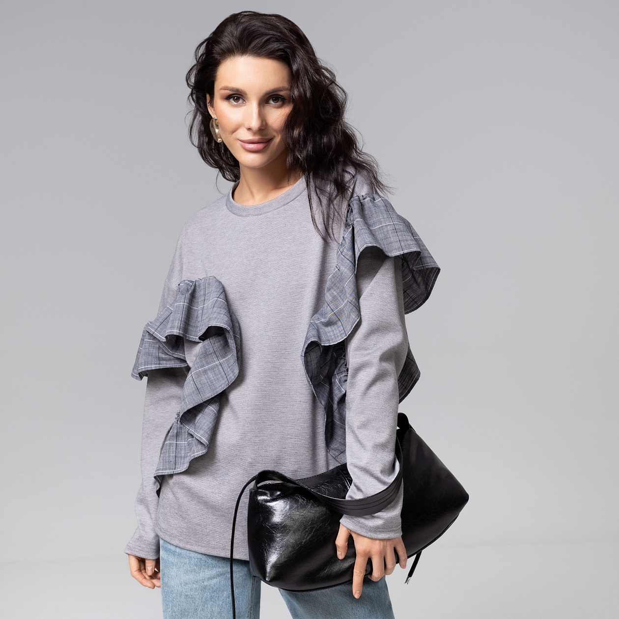 Лонгслив в стиле пэчворк, Гардеробная магия