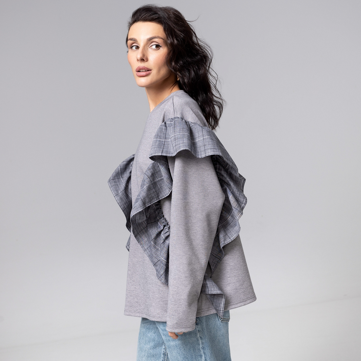 Лонгслив в стиле пэчворк, Гардеробная магия