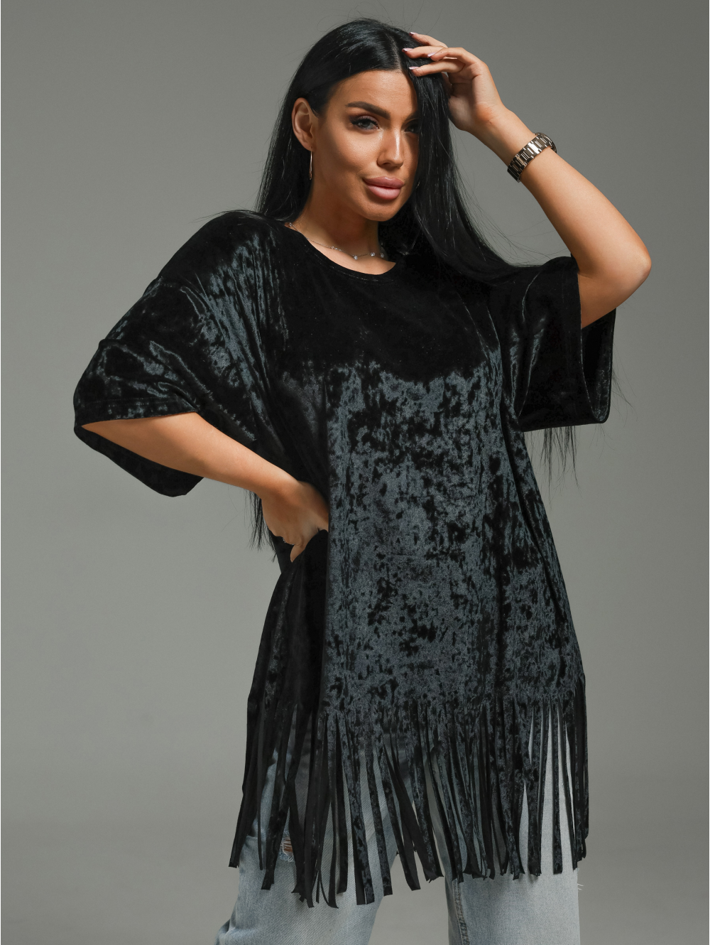 Бьянка футболка женская (черный)