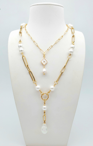 91001100 Колье SELENA PEARLS