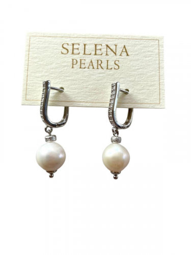 91003291 Серьги Selena Pearls