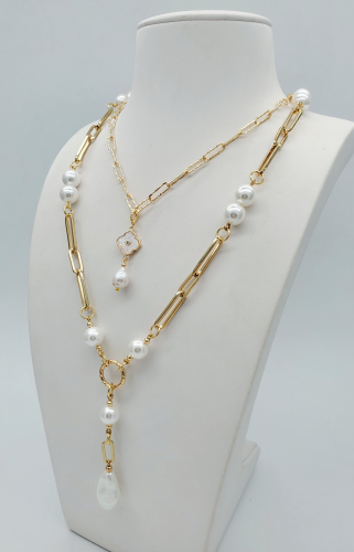 91001100 Колье SELENA PEARLS