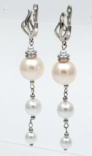 91001112 Серьги SELENA PEARLS
