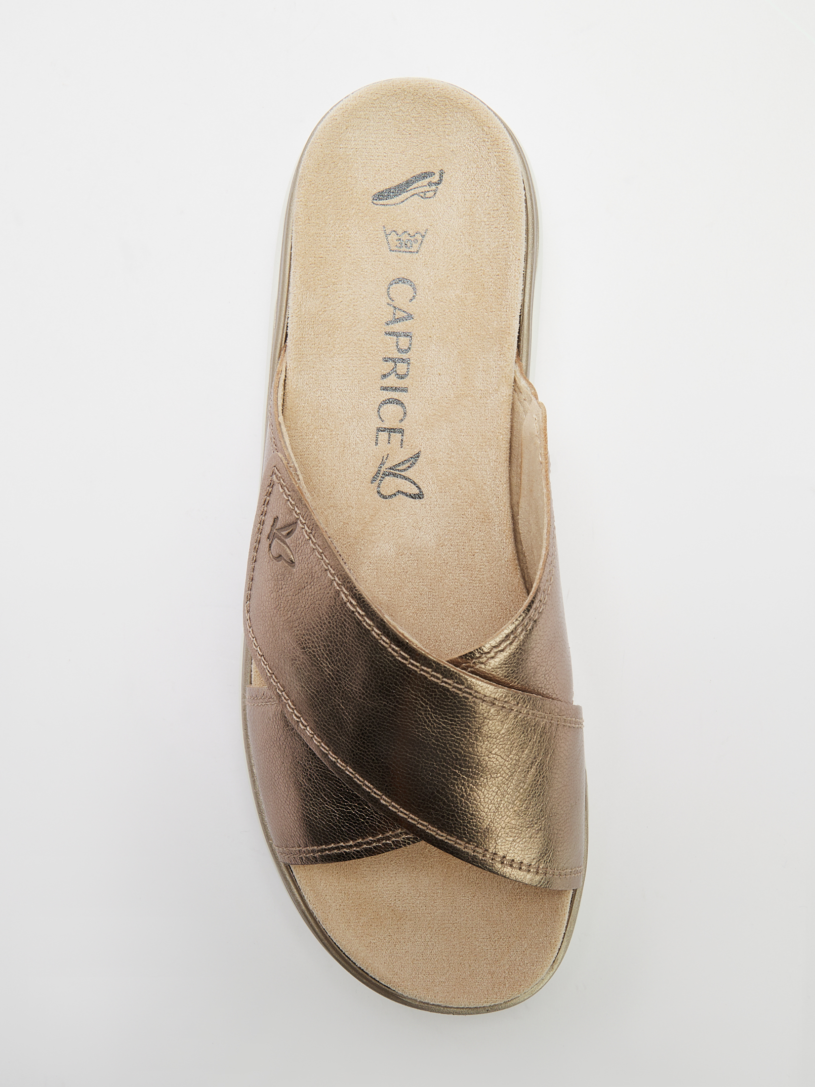 Женские шлепанцы CAPRICE BLUE 4345159, бронзовый