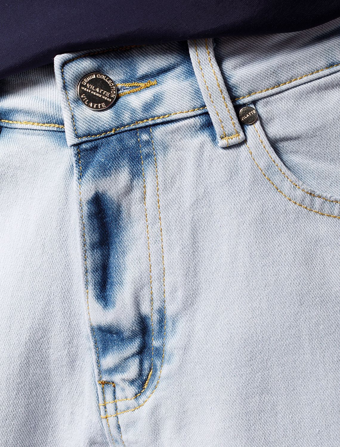 Ст.цена 1990р Шорты из эластичного денима D58.019 голубой