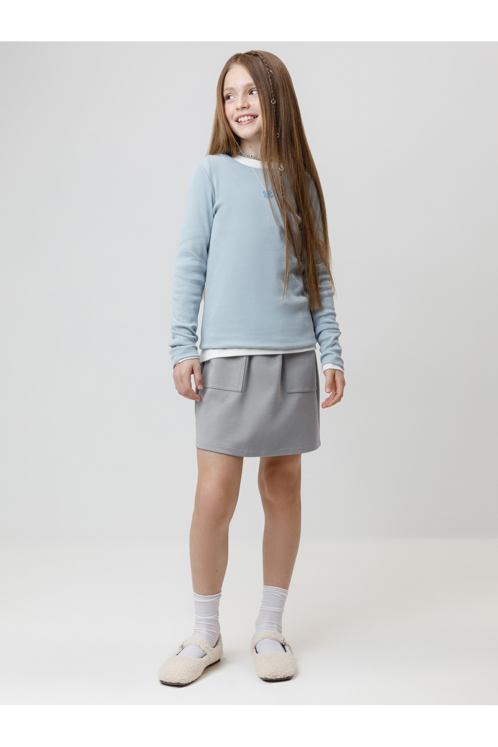 Crockid Юбка КР 7153 серый 3911 к655 Crockid