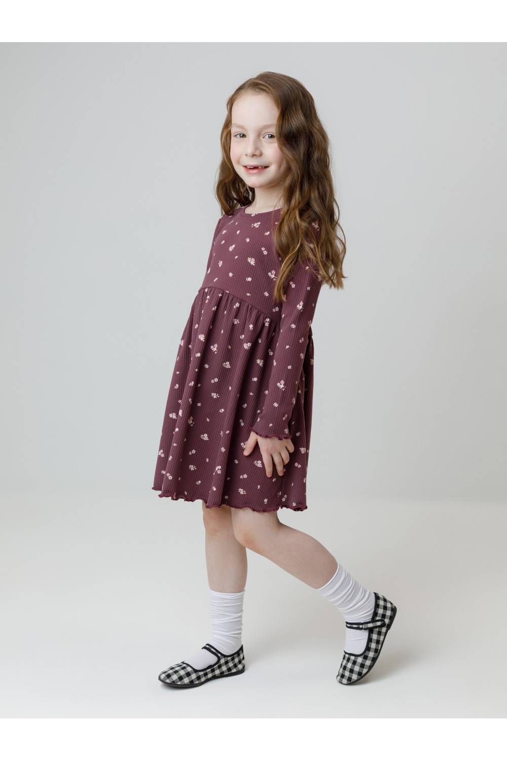 Crockid Платье КР 5942 бордовый 1411 Н068.1 к651 Crockid