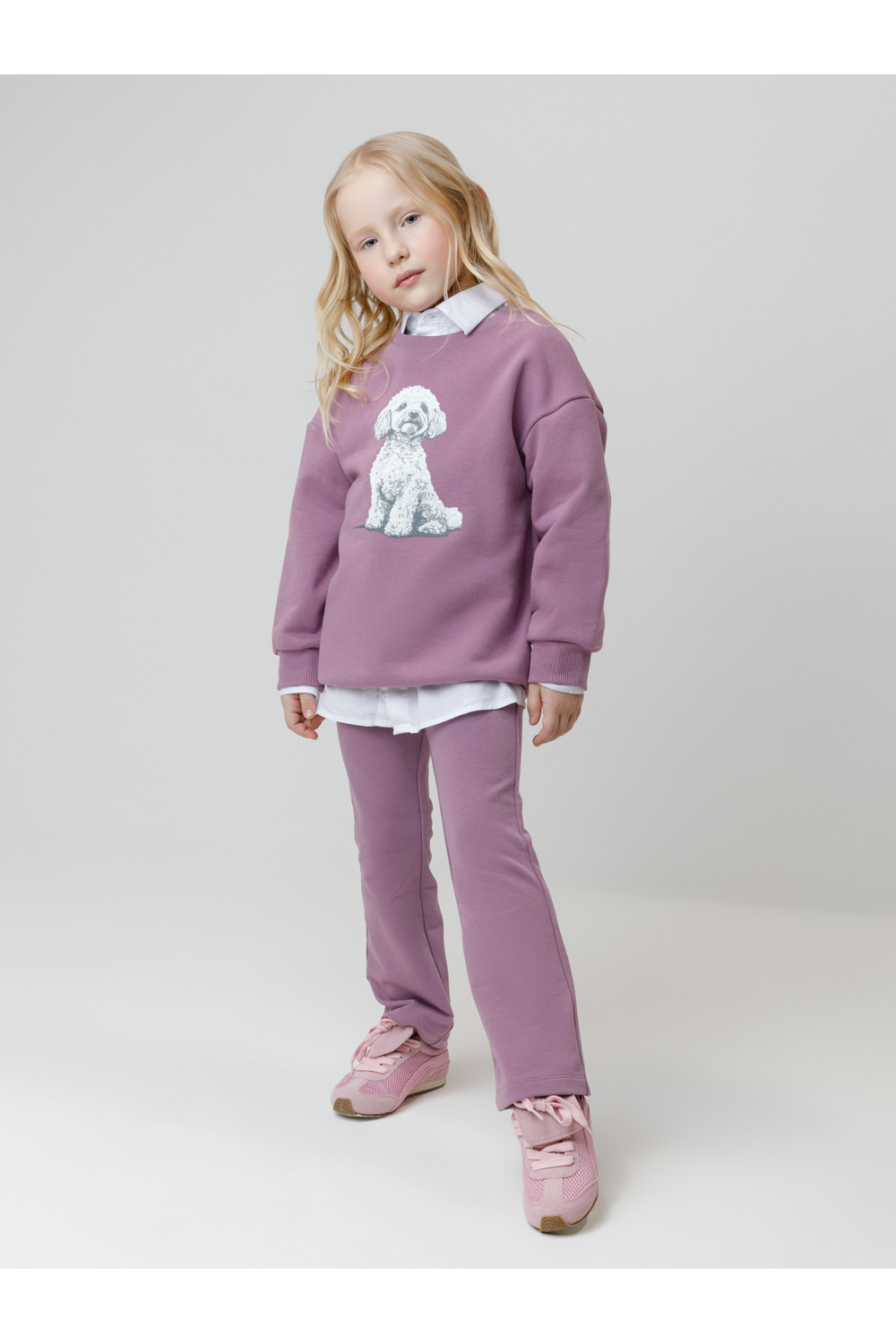 Crockid Брюки КР 400871 лиловый 3220 к649 Crockid