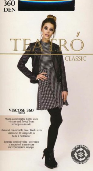 Колготки теплые, Teatro, Viscose 360 fleece оптом