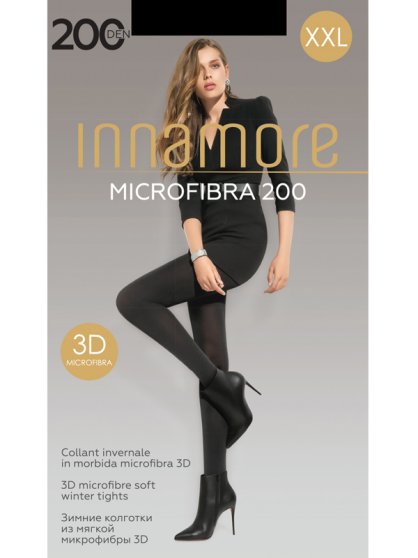 Колготки теплые, Innamore, Microfibra 200 XL-XXL оптом