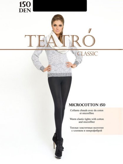 Колготки теплые, Teatro, Micro&Cotton150 оптом