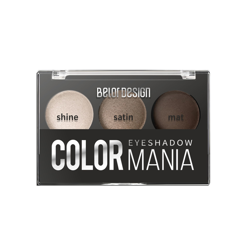 Тени для век 3 цв. COLOR MANIA тон 34