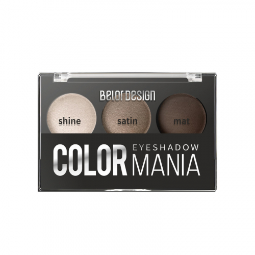 Тени для век 3 цв. COLOR MANIA тон 34
