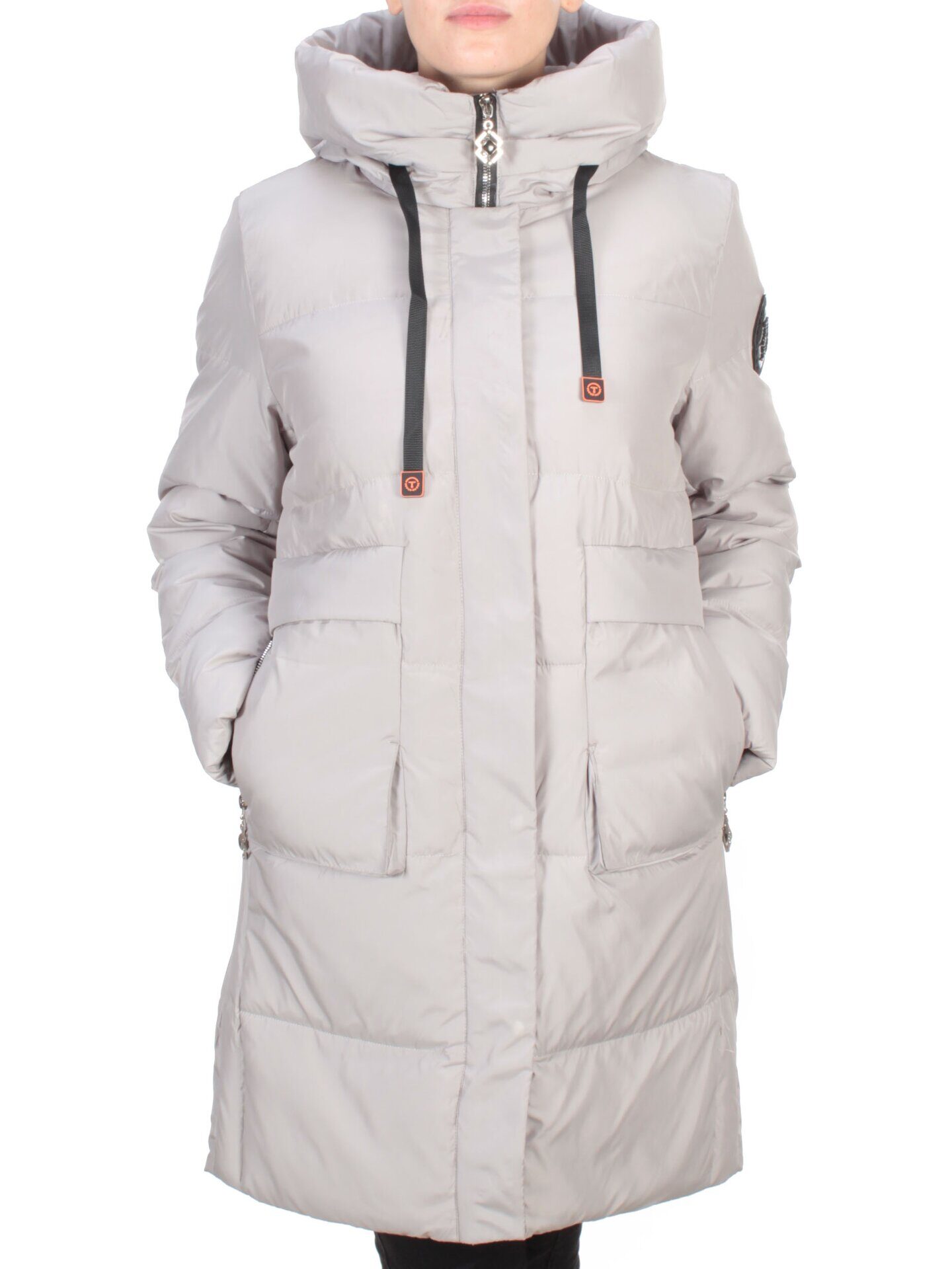 8966 LIGHT GRAY Пальто зимнее женское CLOUD LAG CAT (200 гр. холлофайбер)