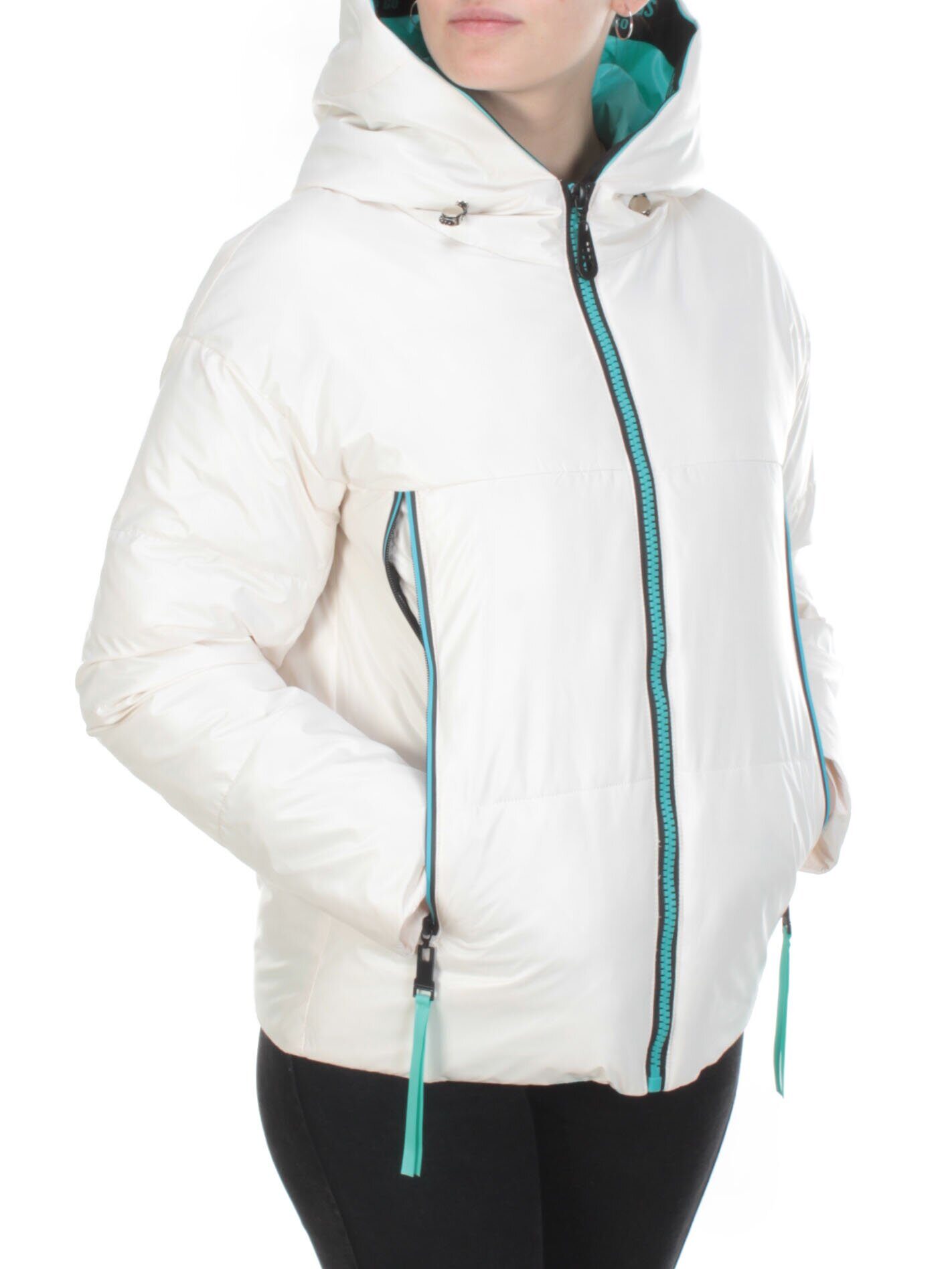 8278 WHITE Куртка демисезонная женская BAOFANI (100 гр. синтепон)