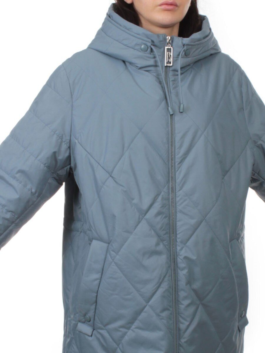 25051 GRAY BLUE Куртка демисезонная женская (100 гр. холлофайбер)