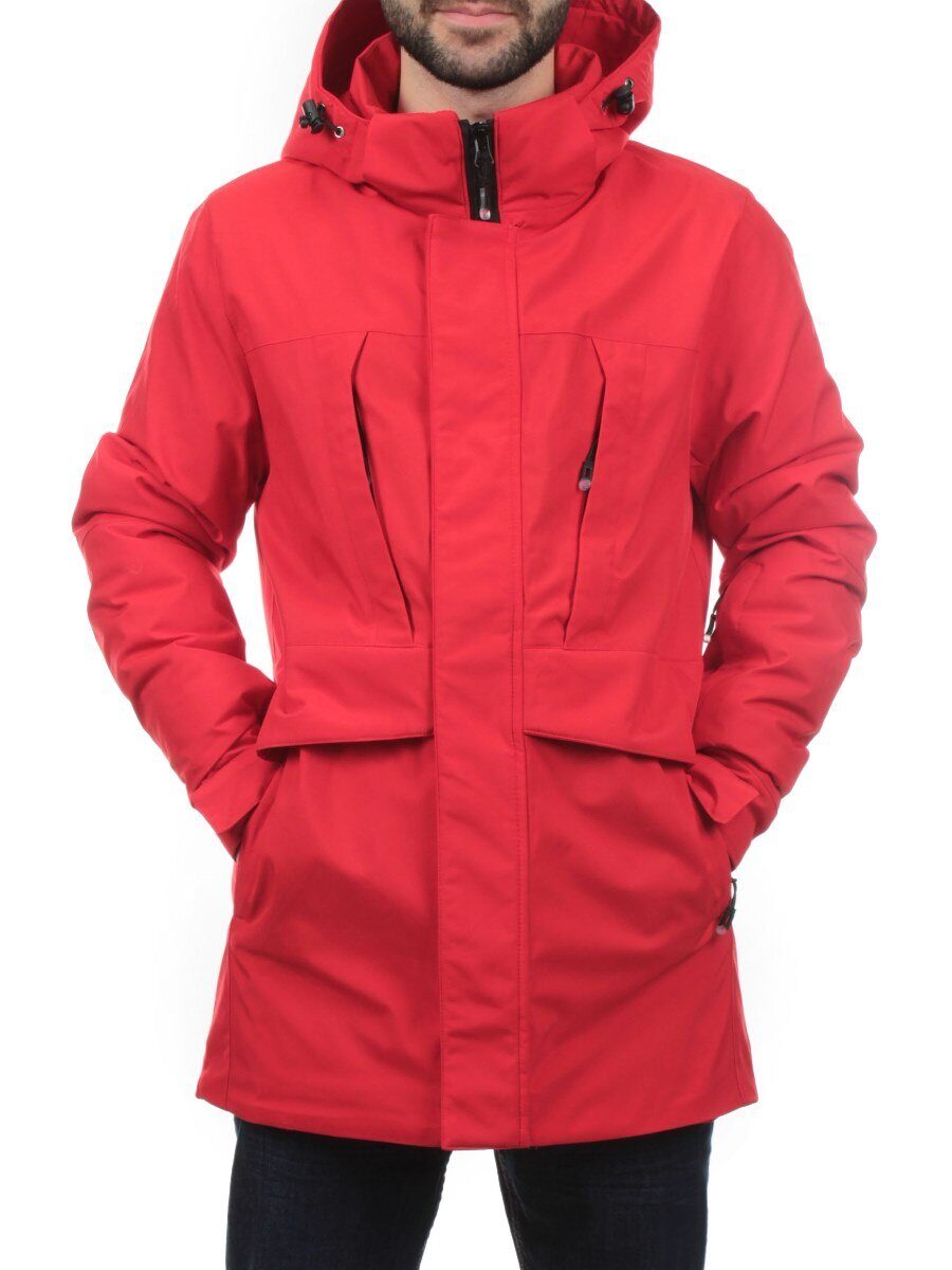 2182 RED Куртка мужская зимняя облегченная (130 гр. холлофайбер)