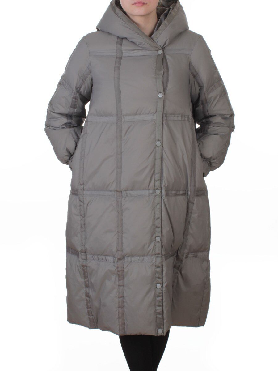 3065 GRAY Пальто пуховое зимнее женское (утиный пух)