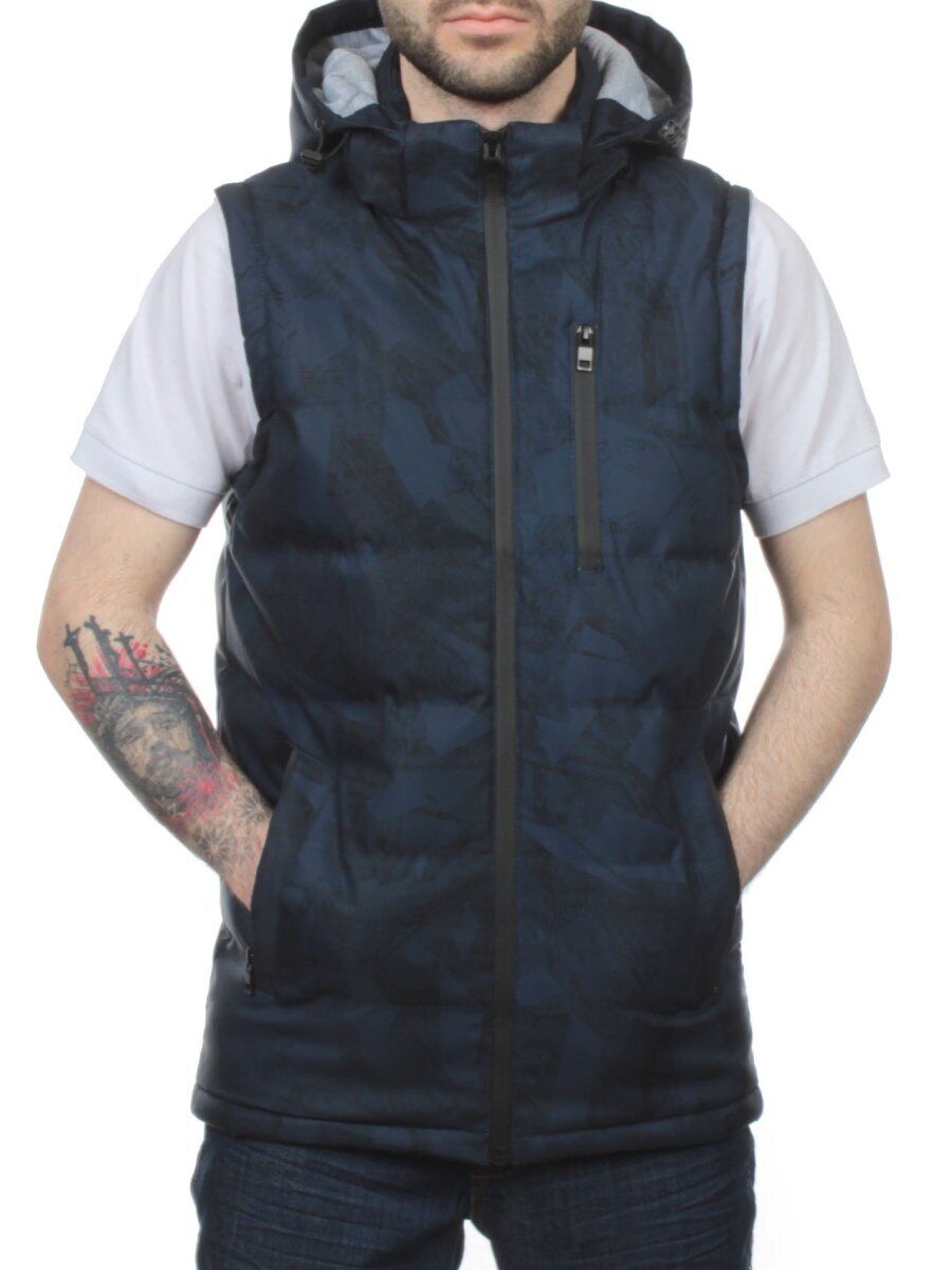 2121 DK. BLUE Жилет мужской (100 гр. синтепон)