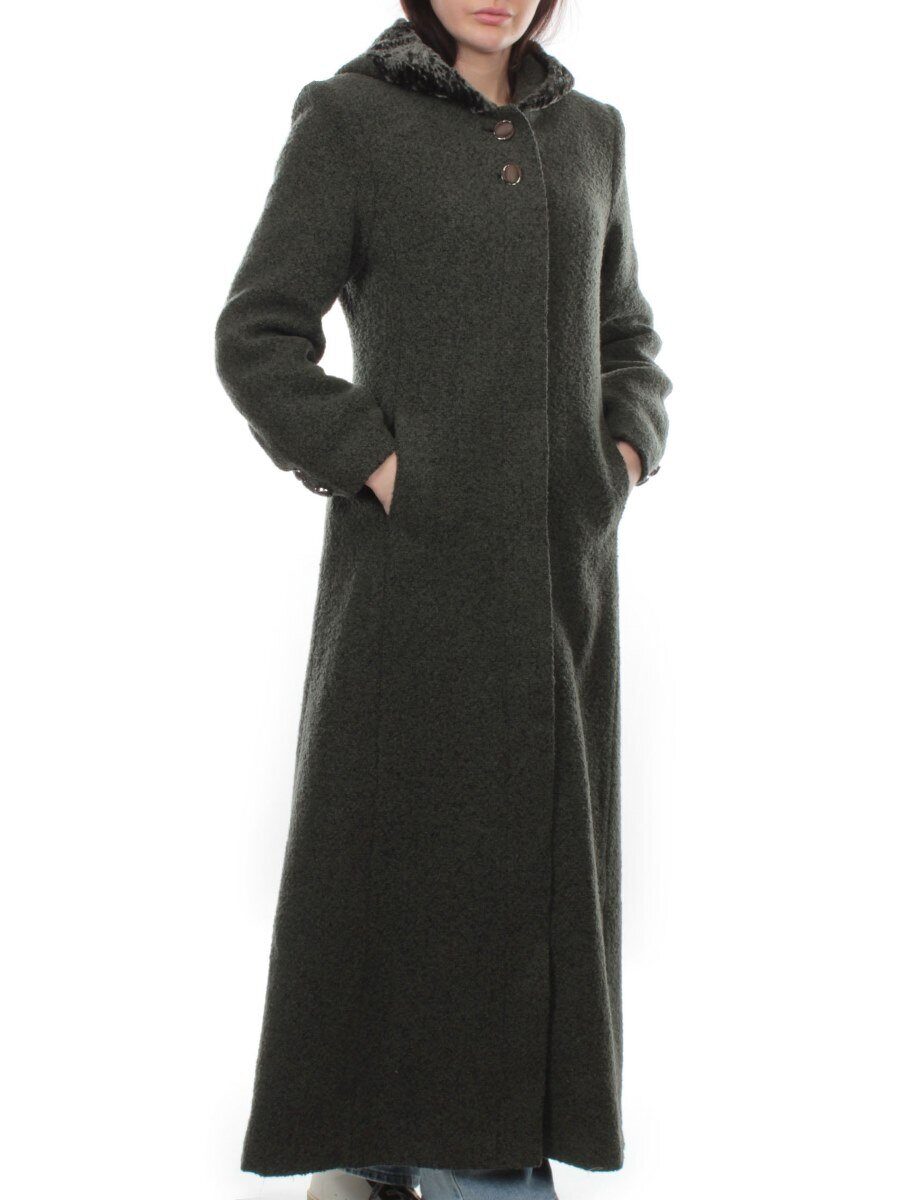 0142 Пальто на пуговицах длинное Classic Fashion
