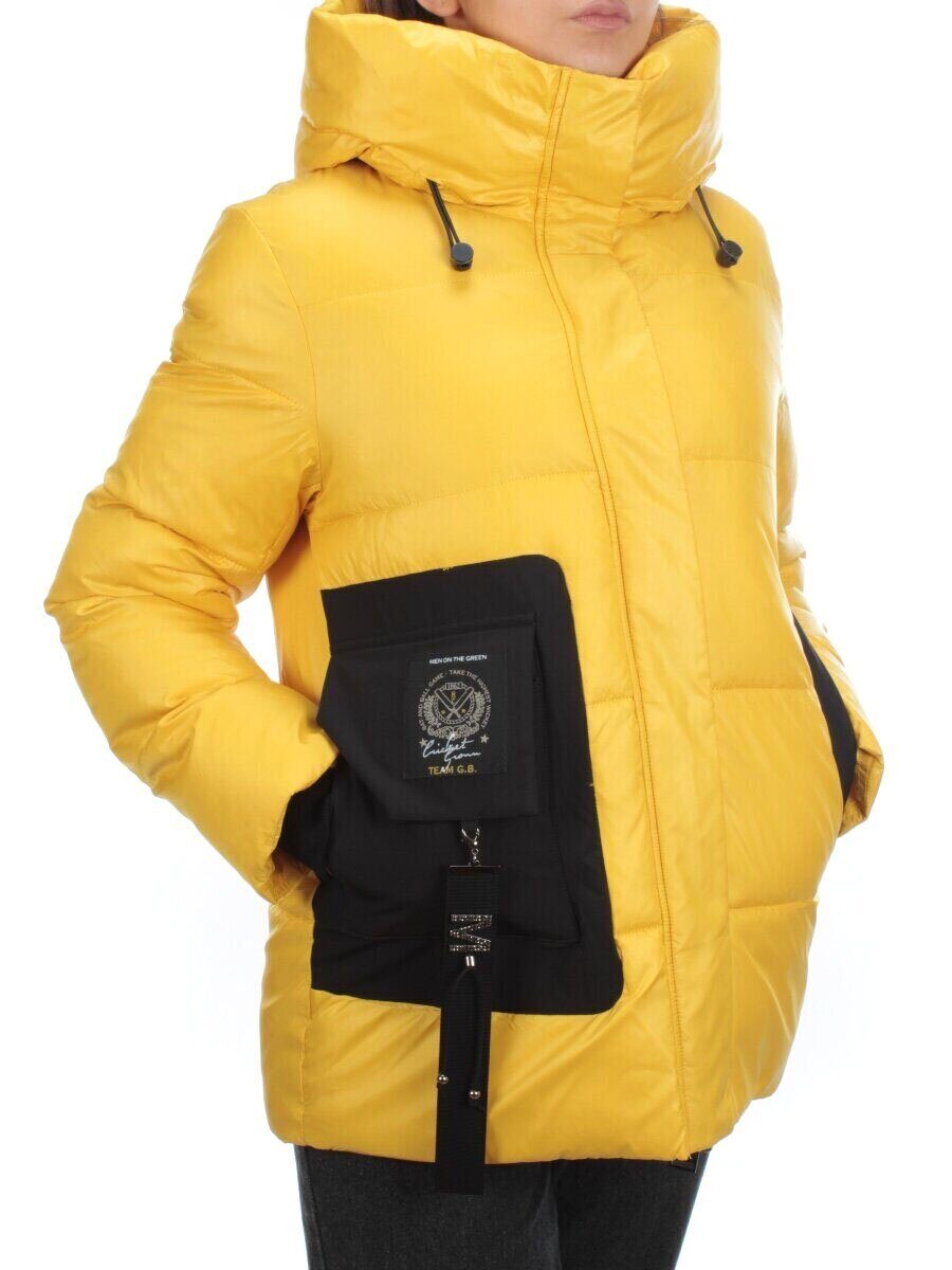 8328 YELLOW Куртка зимняя женская (200 гр. холлофайбера)