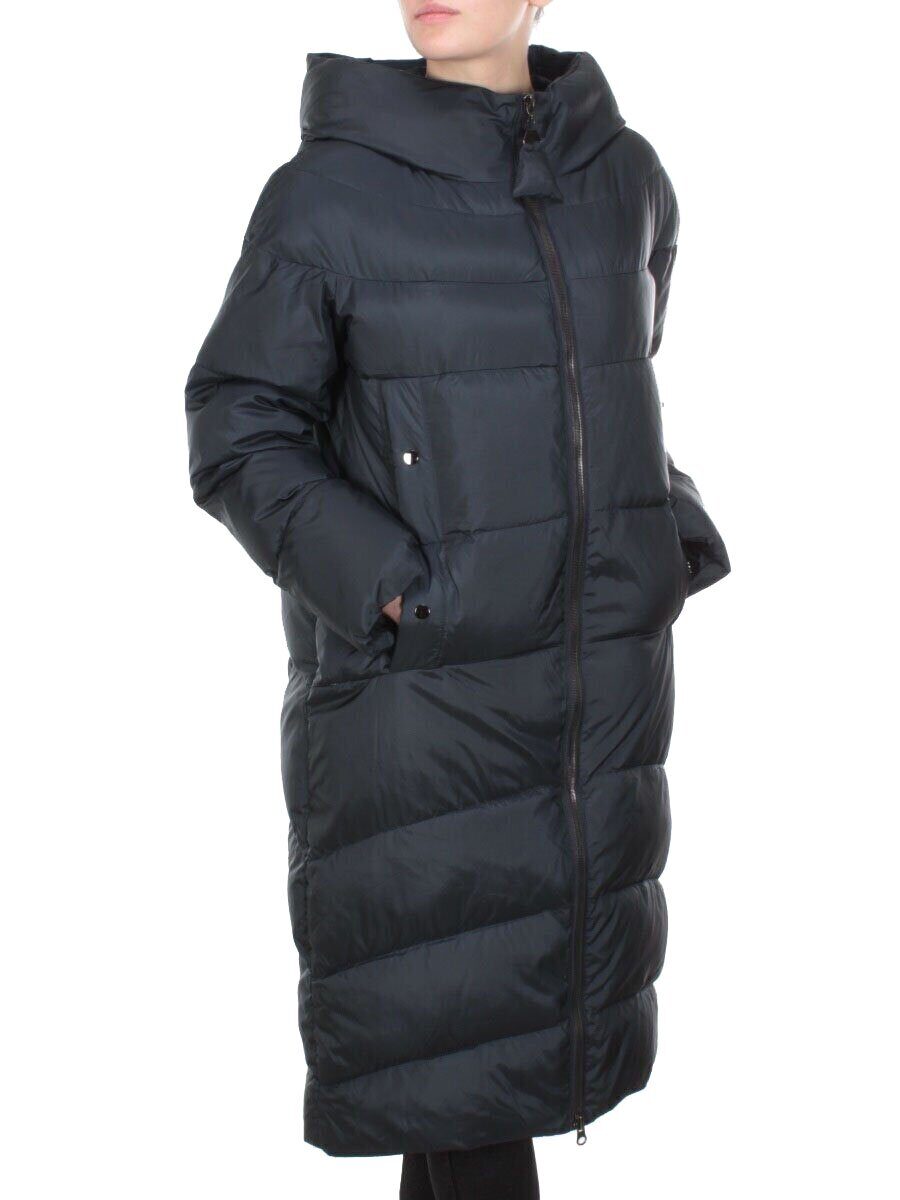 2116 INK.BLUE Пальто зимнее женское MELISACITI (200 гр. холлофайбера)
