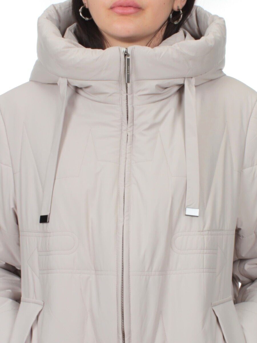 1073 LT. BEIGE Пальто зимнее облегченное женское (холлофайбер 150 гр.)