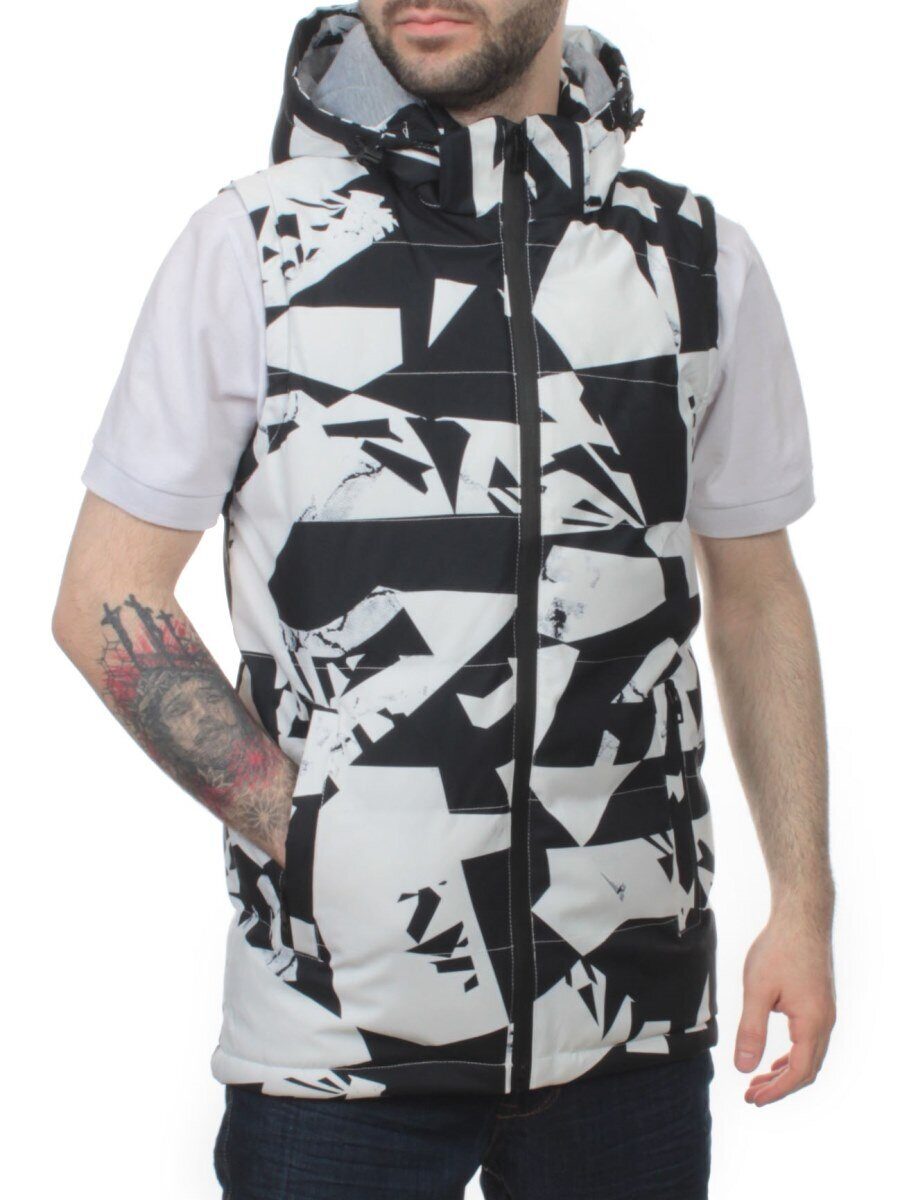2122 WHITE Жилет мужской (100 гр. синтепон)
