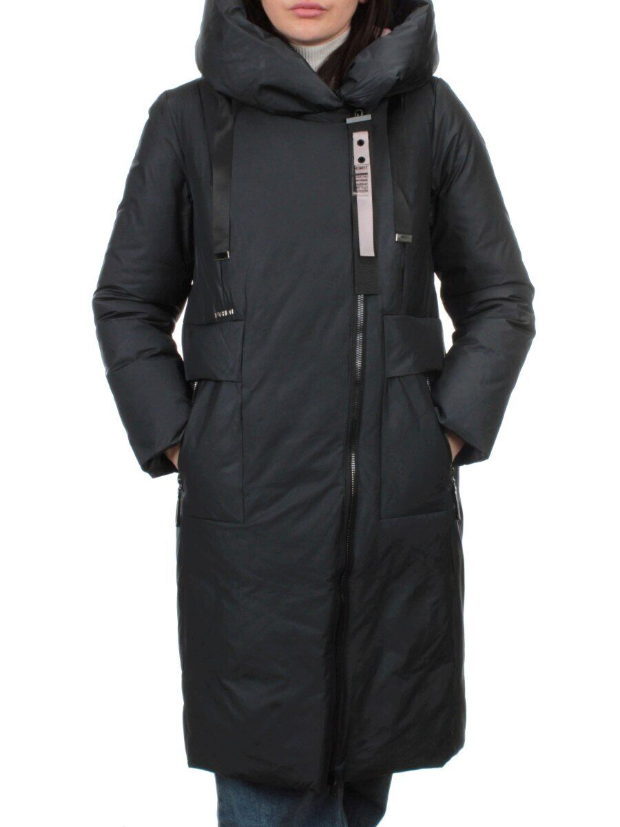 002 DK. GREEN Пальто зимнее женское (холлофайбер 200 гр.)