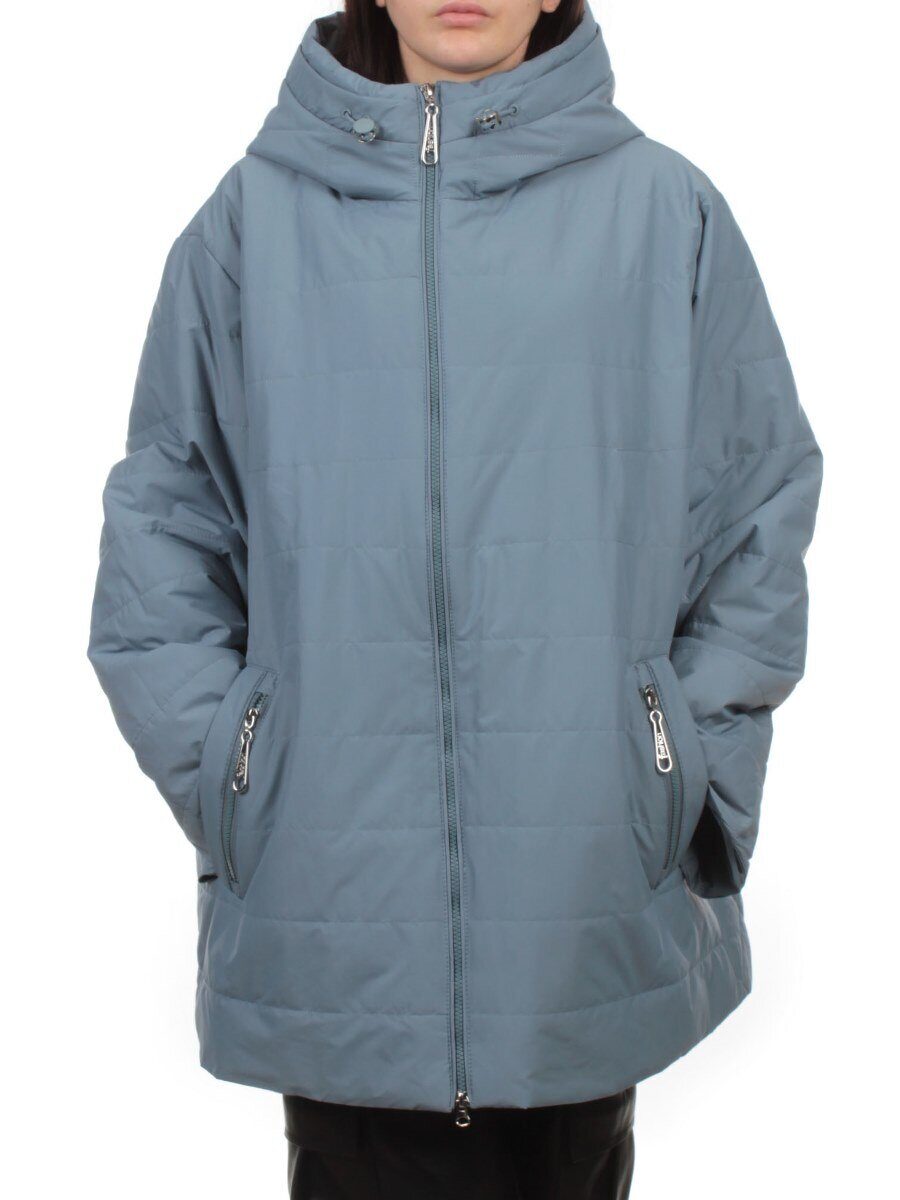 F-801 GRAY BLUE Куртка демисезонная женская (100 гр. холлофайбер)