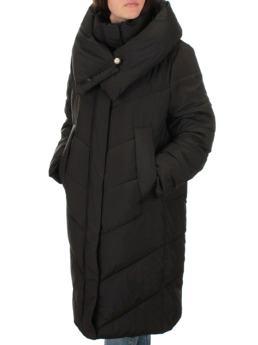 2108 BLACK Пальто зимнее женское (200 гр .холлофайбер)
