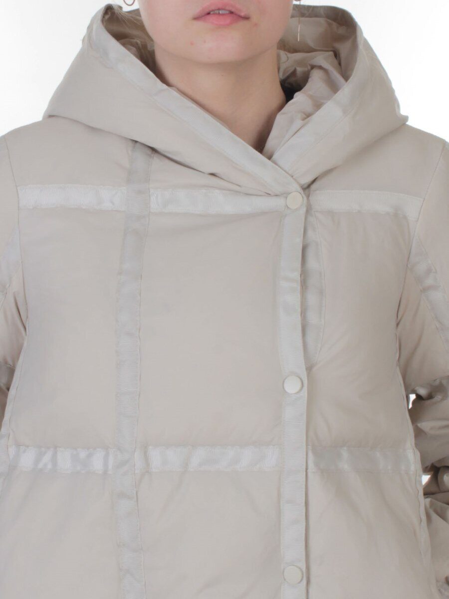 3065 LT. BEIGE Пальто пуховое зимнее женское (утиный пух)