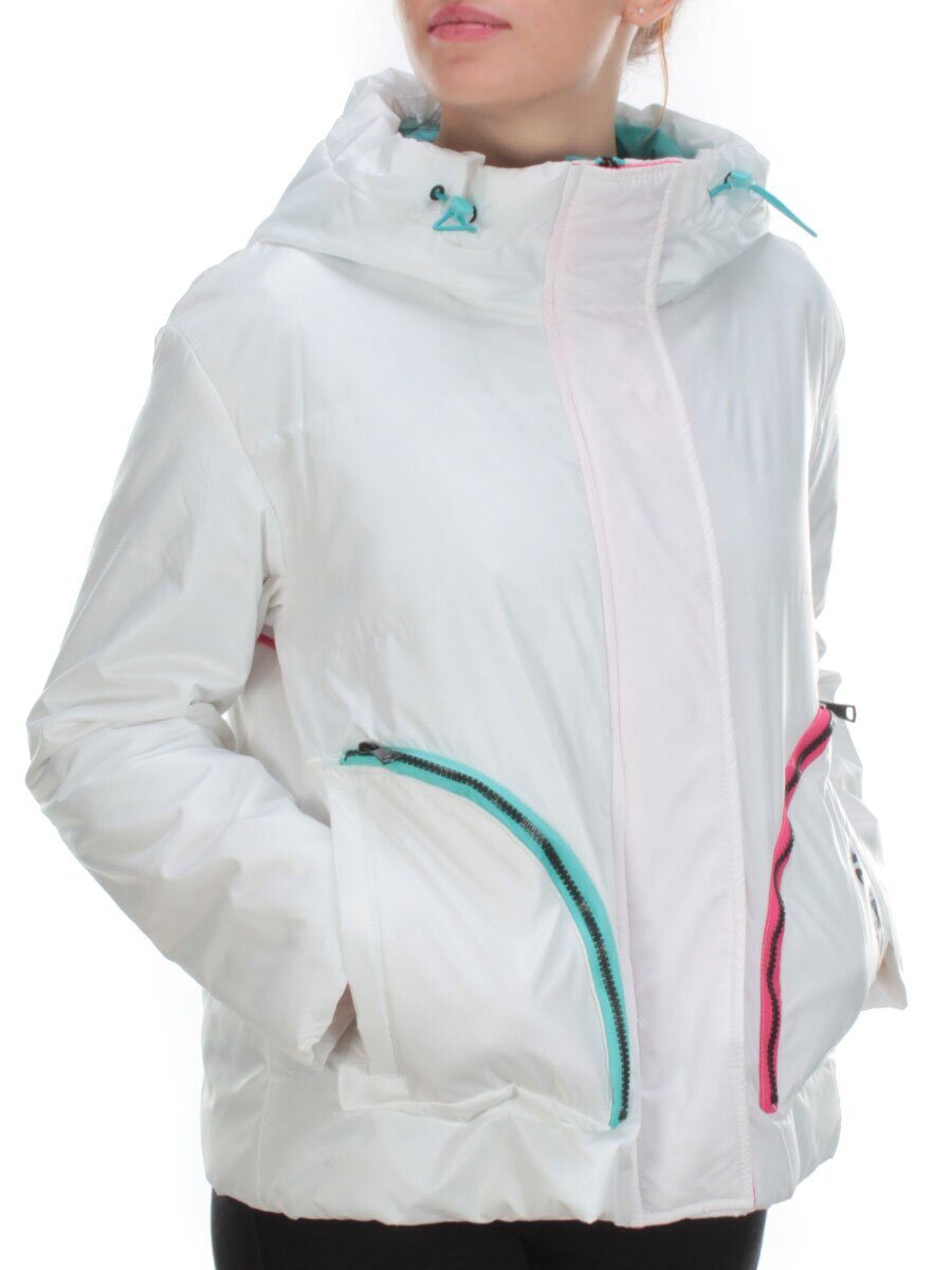 008 WHITE Куртка демисезонная женская (100 гр. синтепон)