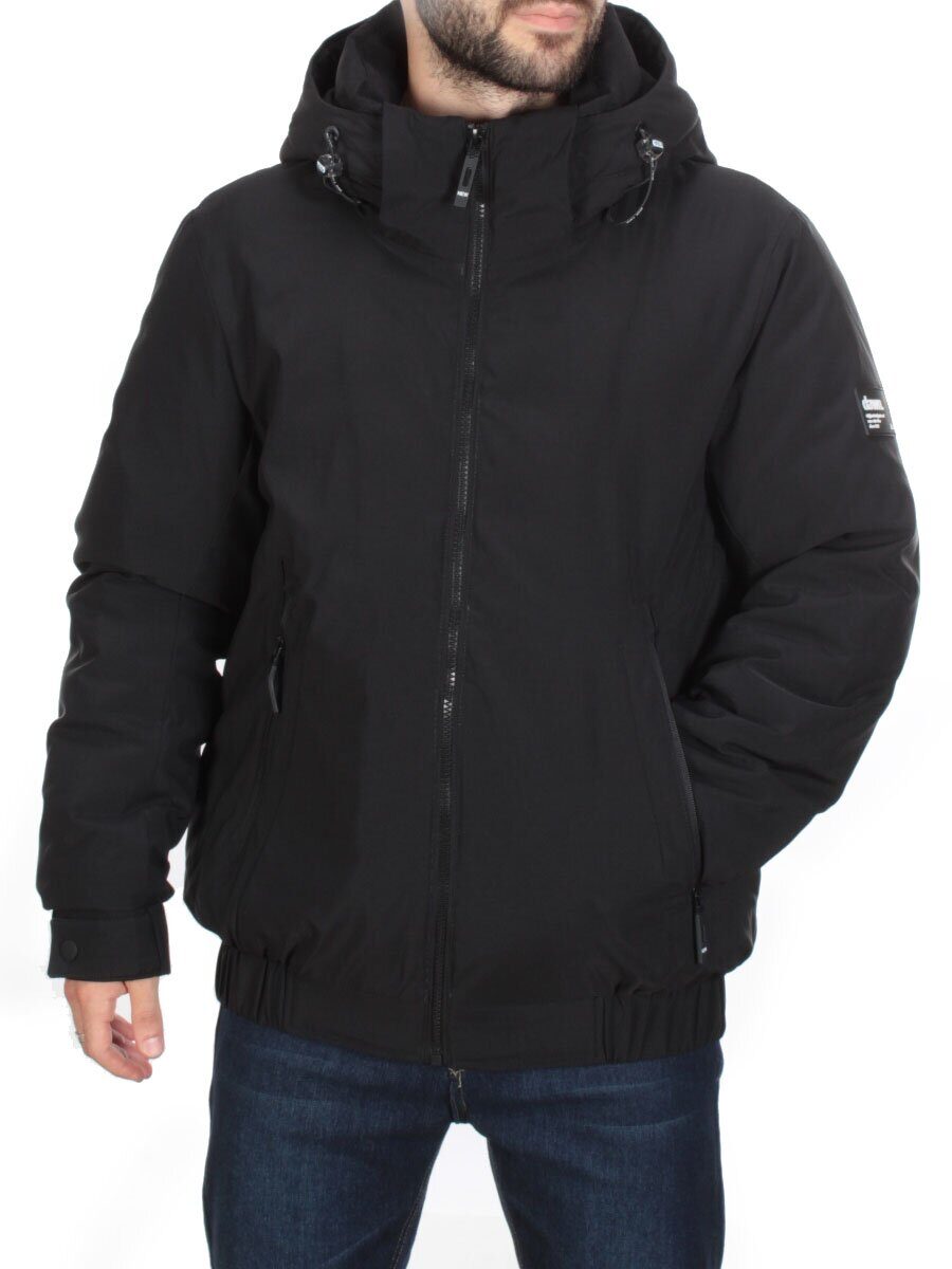 4019 BLACK Куртка мужская зимняя ROMADA (200 гр. холлофайбер)