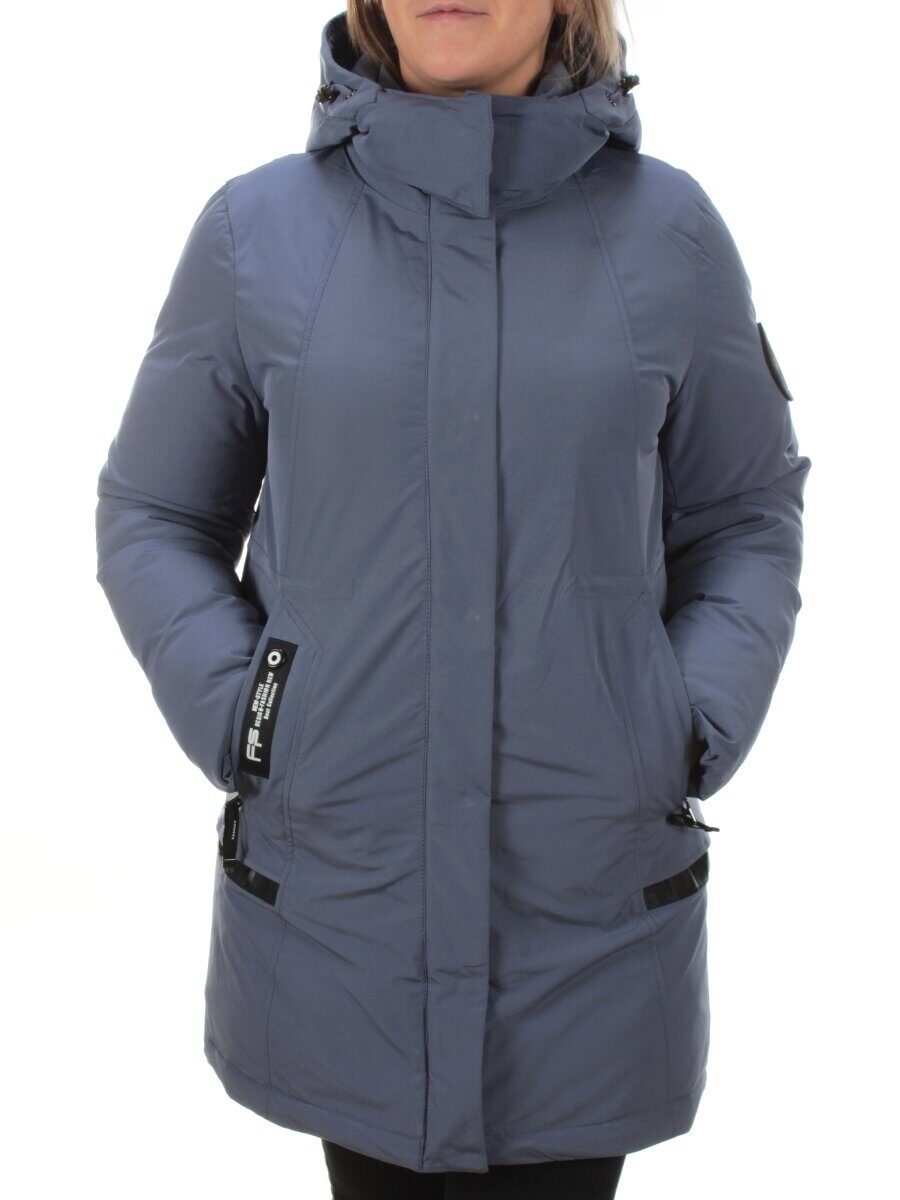 M2007 GRAY/LT. BLUE Пальто зимнее женское MARIA