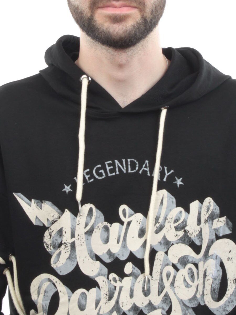 11031 BLACK Толстовка мужская (75% хлопок, 20% полиэстер, 5% спандекс)