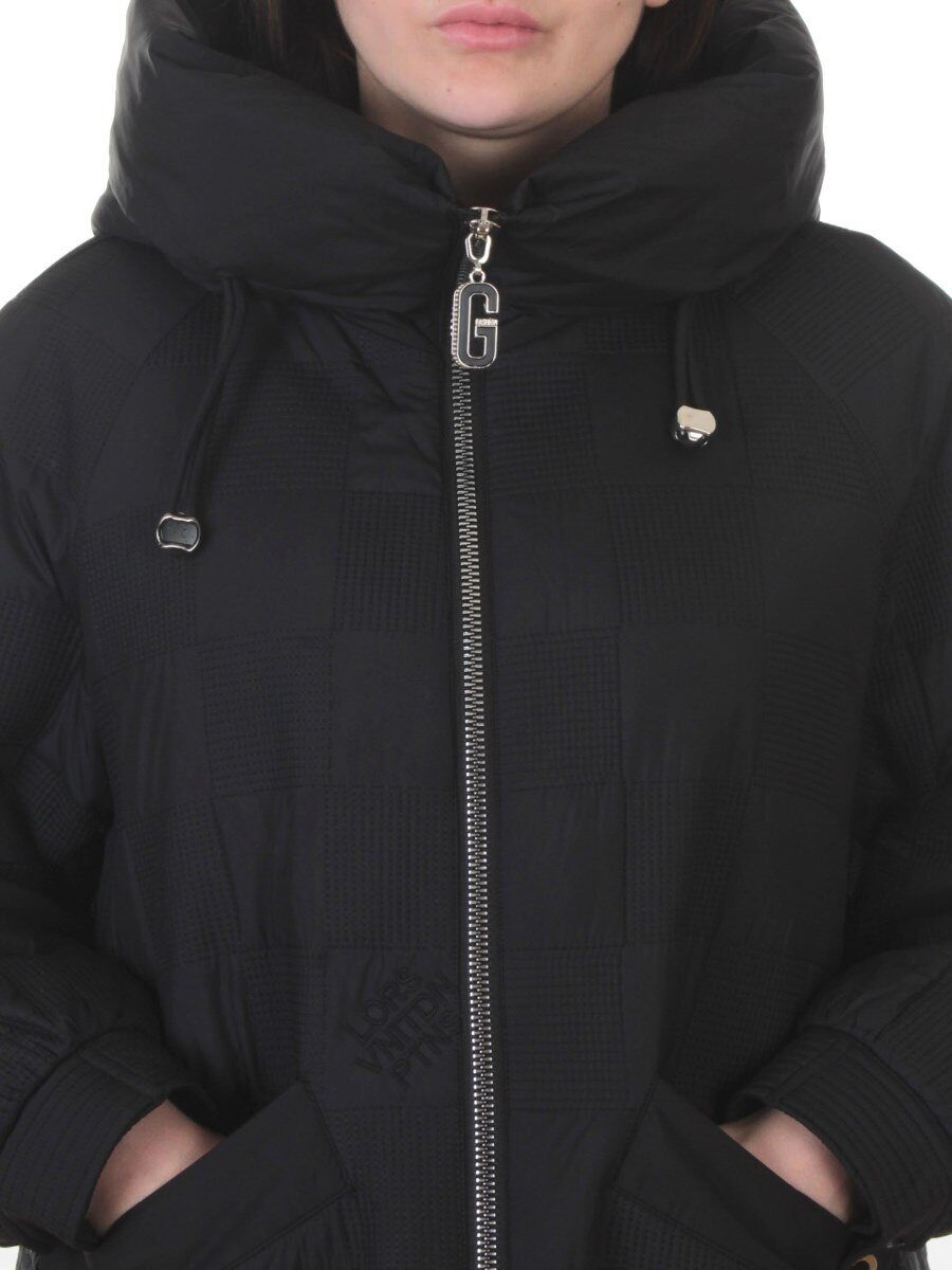 A05 BLACK Куртка стеганая зимняя женская (150 гр. холлофайбер)