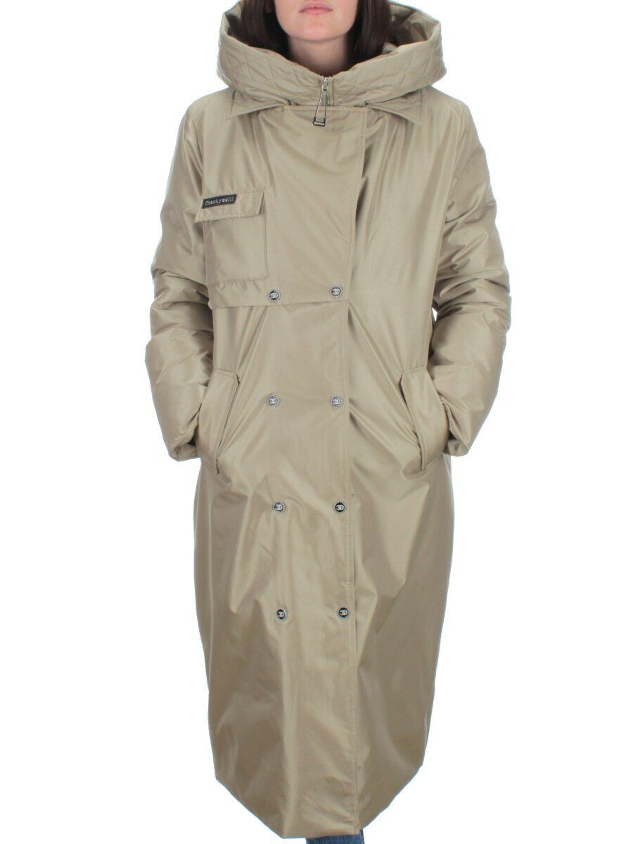 EAC327 OLIVE Пальто зимнее женское (200 гр. холлофайбера)