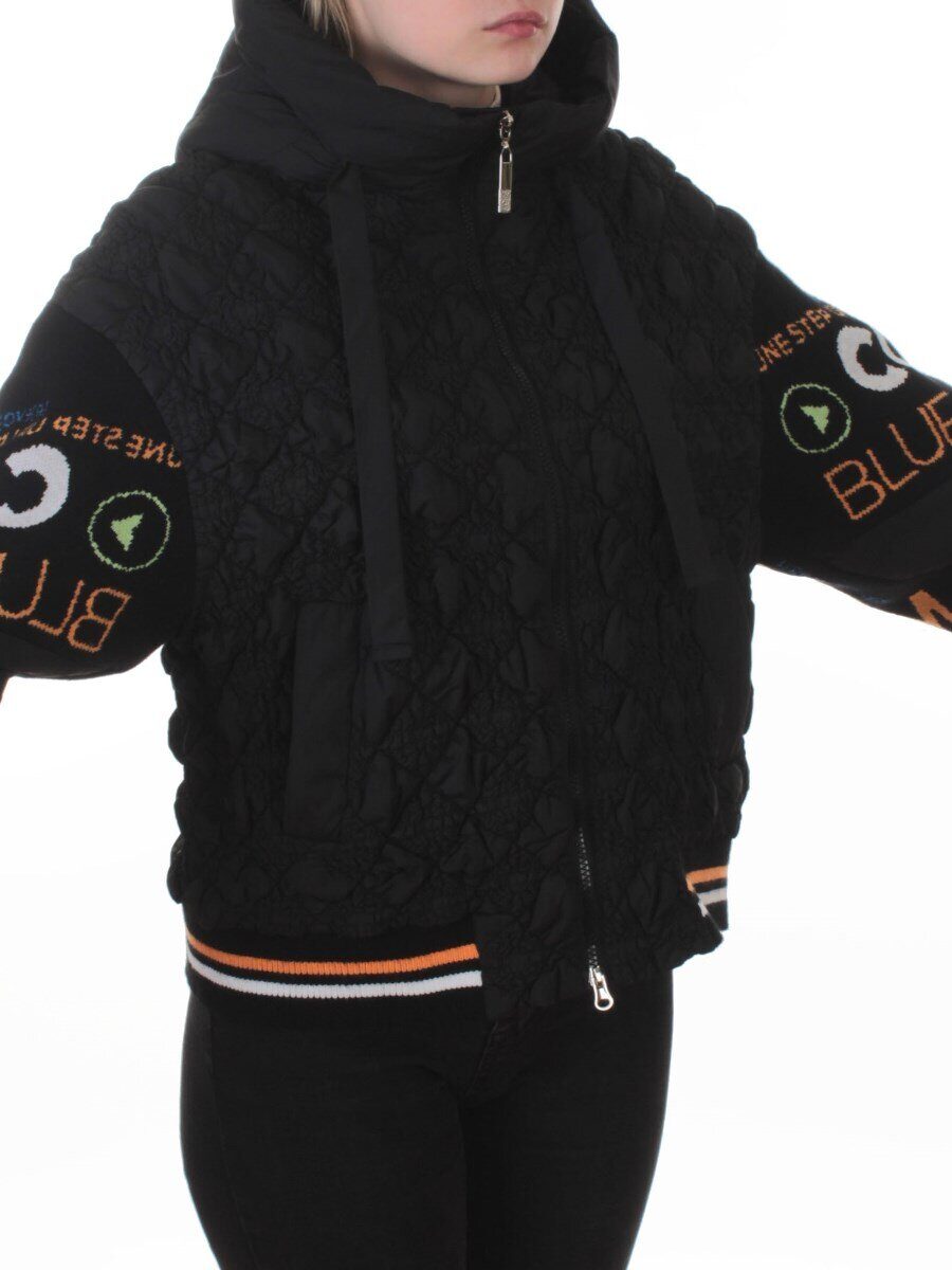 705 BLACK Куртка демисезонная женская (100 гр. синтепон)